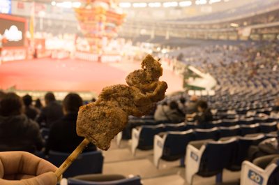 さくらきぬぶたの串焼き